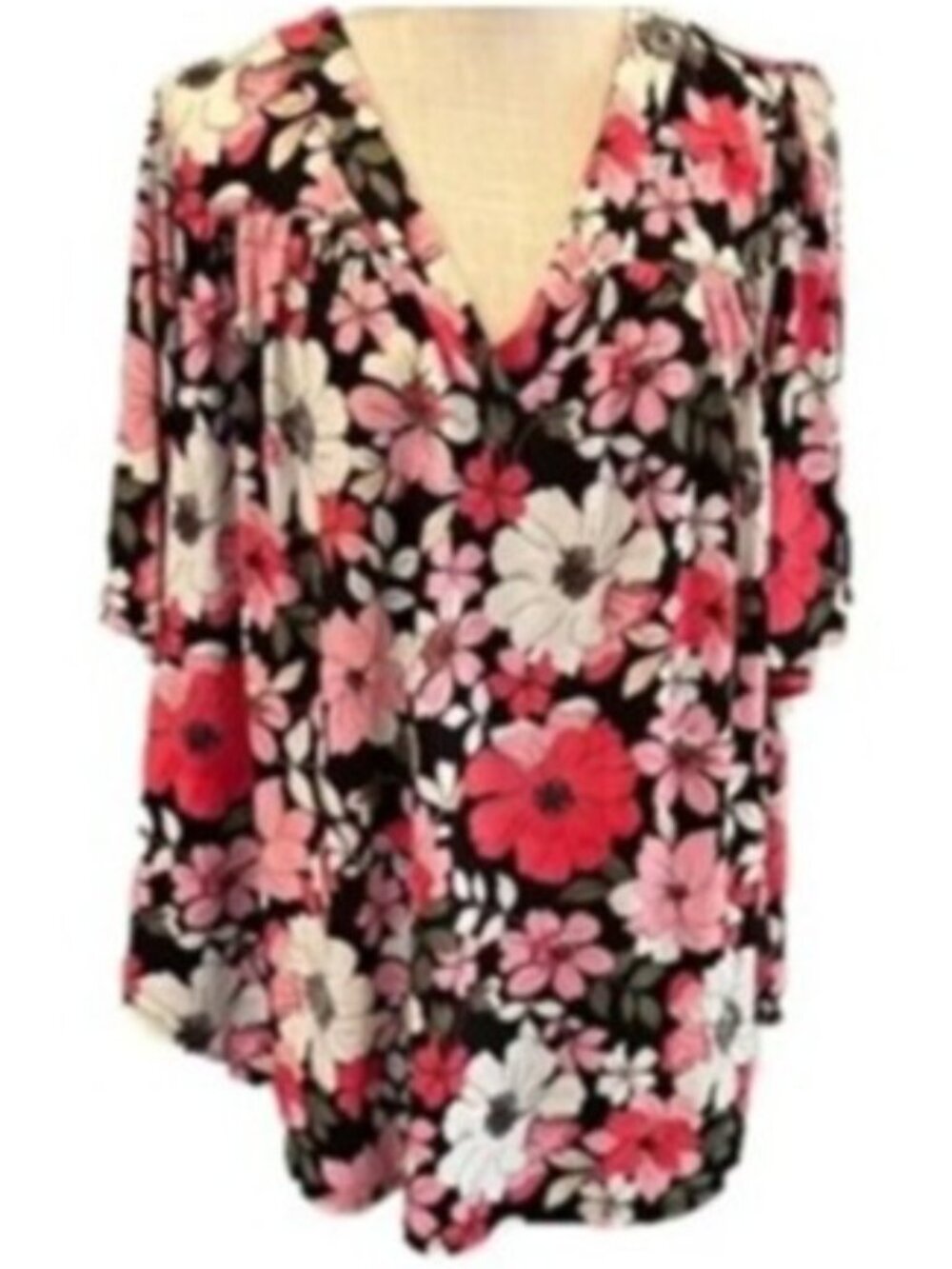 LANE BRYANT Split Sleeve Swing Top NWOT
